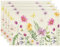 Blumen Schmetterling Frühling Platzsets Set 4 Stück, Tischset Ostern, Platzsets Saisonaler Frühling Sommer Küche Tisch Dekoration, Oster Tischdeko, Drinnen Urlaub Party Deko 30x45cm