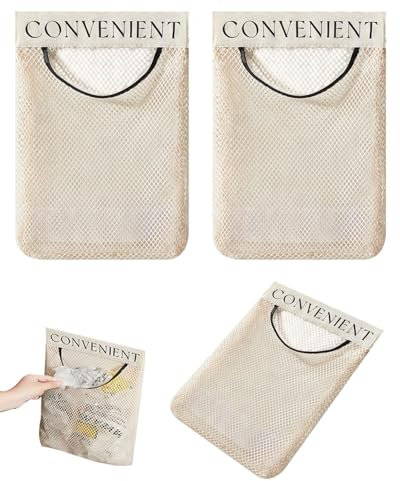 MYGLOAR Organizador de puerta de armario de 2 paquetes, organizador colgante, estante colgante autoadhesivo, organizador de malla para puerta, cocina colgante, adecuado para el hogar, la oficina