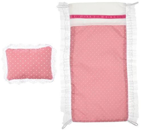JOINPAYA Mini-puppenhaus-bettwäsche - Set Aus Bettlaken Und Kissen Für Puppenhaus-zubehör