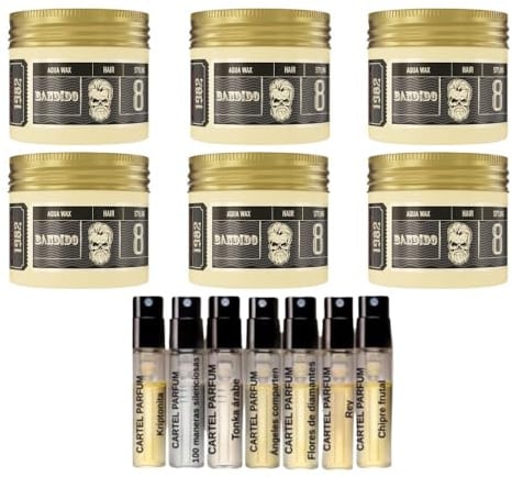 Bandido Aqua Wax 8-125ML - 6 PIECES & 7x Cartel EDP Paris 2ML