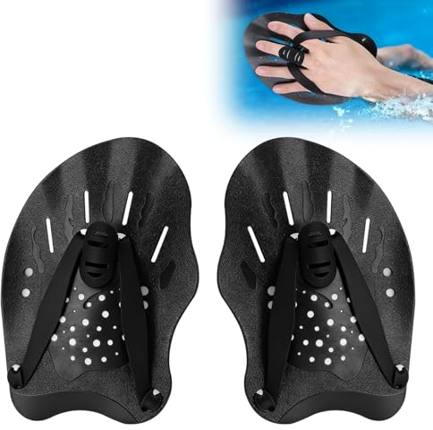 1 Paar Silikon-Handpaddel Für Krafttraining | Flexibel, Ergonomisch, Verbessert Technik Und Ausdauer, Ideal Für Schwimmer, Fitness Und Wettkampf. Leicht Zu Reinigen.