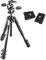 Manfrotto MK190XPRO4-3W Aluminum Tripod with 3-Way Pan/Tilt Head and Two ZAYKiR Quick Release Plates for The RC2 Rapid Connect Adapter