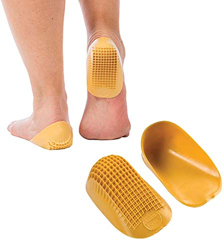 Tuli's Classic Heel Cups, Cushion Insert for Plantar Fasciitis, Shock Absorption, and Heel Pain Relief, 2 Pairs, Regular