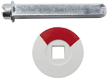 Notöffner für WC,-Langschilder und Rosetten mit Sichtschlitz, 60mm, Stahl verzinkt, 1 Stück | Zubehör Beschläge Türen