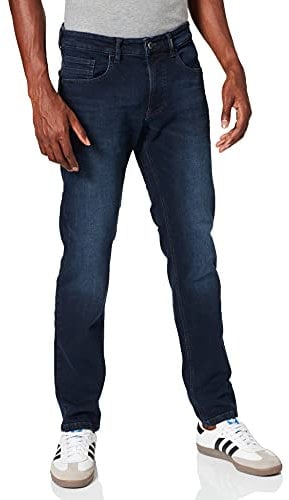 camel active Herren Slim Fit 5-Pocket Jeans Dunkelblau, menswear-36/36