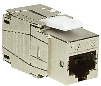 Faconet® Keystone CAT 8.1 Réseau RJ45 LAN Prise encastrable entièrement blindée sans outil Petit format Jack toolless STP