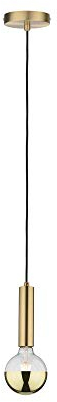 Paulmann 79756 Neordic Pendelleuchte Kine max. 60 Watt Pendellampe Messing gebürstet Hängelampe Metall Hängeleuchte E27 ohne Leuchtmittel