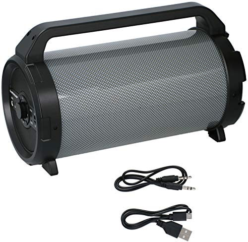 Dunlop Automotive Bluetooth Lautsprecher - Tragbar - Drahtlos - FM-Radio - Stereo - 15 Watt - LED, Schwarz, MW-195BT