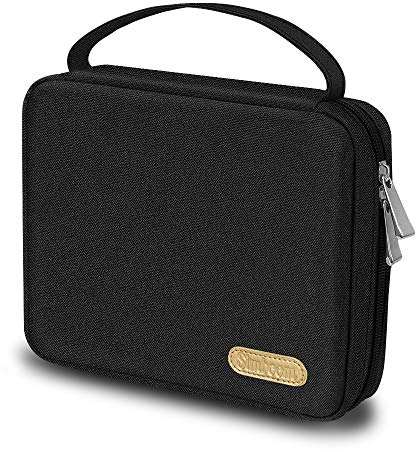 SIMBOOM Organizer per Cinturini, Espandibile Cinturino Smartwatch Borsa Impermeabile Nylon Custodia Organizer per Cinturini Contiene 20 Cinturino Borsa per Cinturini Orologio, Nero