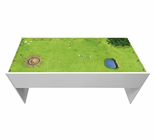 STIKKIPIX Möbelfolie DSWT05 Aufkleber passend für den DUNDRA-Tisch von IKEA (Möbel nicht inklusive) (1, Pferdekoppel)