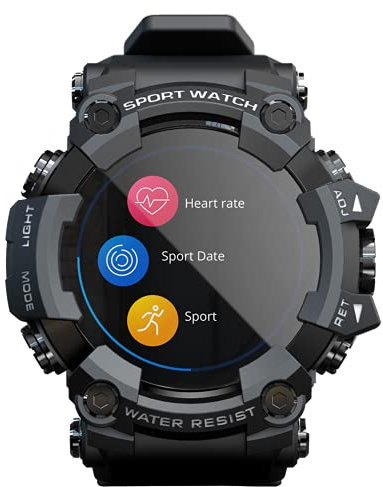 SDTYYP Relojes Inteligentes para Teléfonos Android Y iOS SmartWatch Fitness Tracker Fitness Reloj Relojes Deportivos para Hombres Hombres Y Mujeres (Black)