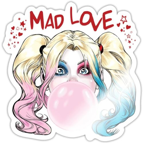 Harley Quinn Mad Love Bubblegum Sticker Aufkleber