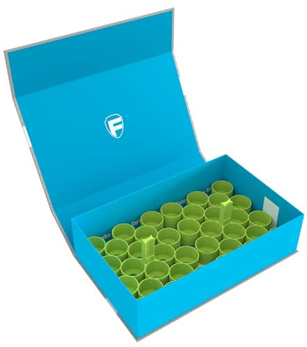 Feldherr Magnetbox blau kompatibel mit 36 Citadel Farbtöpfchen (18 ml / 24 ml), Farbe:Grün