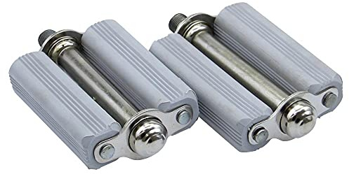 Citomerx Pedale Pedal Satz grau universal für Mofa Moped | Kompatibel mit Hercules Miele DKW Victoria Express Kreidler Puch Zündapp