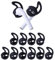 OneCut 5 paia di cuscinetti auricolari in silicone compatibili con AirPods 1&2, anti-goccia per auricolari, protezione antiscivolo (nero)