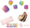 NAILOG Strisce di Gel Semi Polimerizzato, Strisce di Smalto per le Dta dei Piedi con Finitura gel Lucida,32 pezzi Impacco per Unghie a Lunga Durata, Rainbow