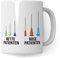 Arzt Tasse, Nette Patienten Böse Patienten, Arzt Danke Geschenk, Arzthelfer Tasse Arzt Ärztin MFA Medizinische Arzthelferin Krankenschwester Medizin (Weiß/Weiß)