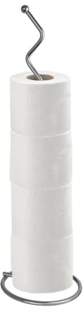 Blue Canyon Squiggly Chrome Effect Toilet Roll Holder