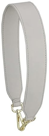 Taschengurt Schultergurt Für Taschen,64cm Universal Ersatz Schultergurt Umhängegurt mit Karabinerhaken PU Leder Tragegurt Handtasche Schulterriemen Taschen Zubehör Für Frauen und Mädchen,Beige Grau