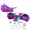 Polly Pocket Sparkle Cove Adventure Narwalabenteurer Boot - 2 Puppen, 3 auflösbare Perlen, 13 Zubehörteile, 2 Etagen, 6 Spielbereiche, Wasserspieloptionen, für Kinder ab 4 Jahren, HKV71
