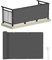 LOVE STORY Brise Vue pour Balcon 150x600cm, Imperméable Couverture de Confidentialité Écran(PES),Protection UV Opaque pour Balcon with Cable Ties,Pare-Soleil pour Jardin Extérieur,Anthracite
