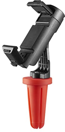 Hama Handyhalterung für Flaschen „Bottle Pod Fun“ (drehbares Handy Stativ, Stativaufsatz, Hochformat, Querformat, für Smartphones 5,8-8,5 cm, 1/4“ Gewinde, Klemmhalterung)