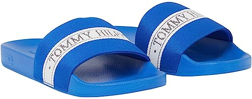 Tommy Hilfiger Pool Slide FW0FW07556, Ciabatta Donna, Blu (Ultra Blue), 39 EU