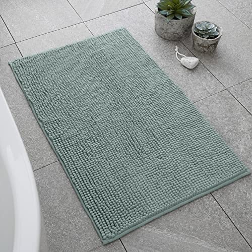 Catherine Lansfield Bathroom Bobble Bath Mat Sage Green