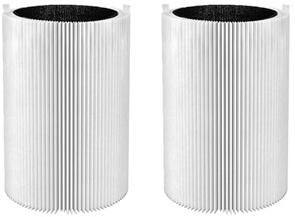 BAMBOOST 2 Pack 411 Replacement Filter for Blueair Blue Pure 411 411+ 411 Car and Mini Air Purifier, 3-in-1 HEPA Filter