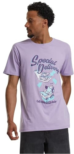 Mister Tee Herren Special Delivery Tee Lilac, S