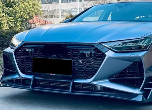 fengSUOM Front- und Kühlergrill Für Audi A7/RS7 2019 2020 2021, Front Bumper Radiator Grille Stoßstange Kühlergrill Grill BelüFtungsdeckel Verkleidung