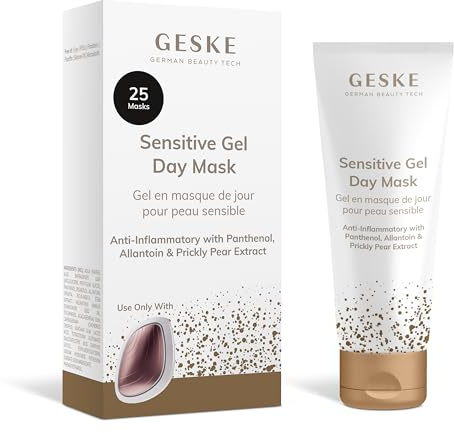 GESKE Sensitive Gel Day Mask | Hydratisierende, vegane Formel | Verwendung mit der Sonic Warm & Cool Mask | Gesichtsmaske mit Panthenol, Aloe Vera & Kaktusfeigenextrakt