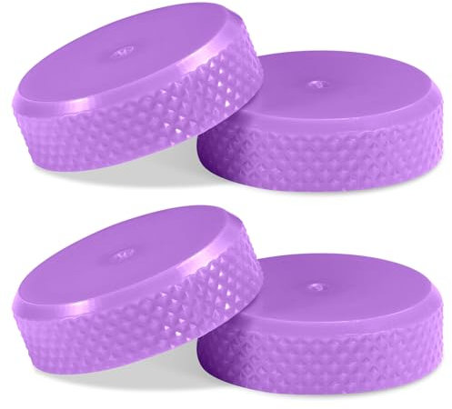 4pcs Cap Lids, Bottle Lid Replacements Water Bottle Caps Water Bottle Accessories for Cirkul Water Bottle Plastic & Metal Bottles (Purple)