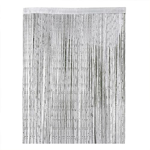 YOUUPOC Beaded Door Curtain,Bead Curtains for Doorways String Door Curtain Plain Tassel Window Panel Retro Room Door Divider String Anti-mosquito Fly Insect Bug Screen 100 X 200cm(Dark Grey)
