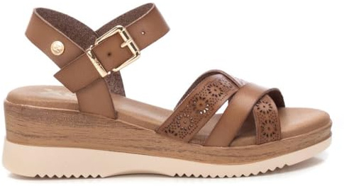 XTI - Sandalen Damen Taupe - Bequeme und vielseitige Schuhe - Casual Mode - Modell 14385102 (Größe 37)