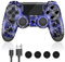 gamtooy Controllore wireless compatibile con la console Play4/Slim/Pro, sostituzione del controller Play4, controller PC cablato, con giroscopio a 6 assi, touch pad