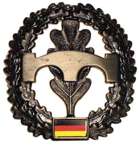 Barettabzeichen der Bundeswehr in verschiedenen Truppengattungen Metall Anstecker Mütze (Pioniere)