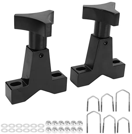LOCADENCE High Lift Jack Tube Mount, High Strength Alloy Steel Jack Mounting Bracket for 1in to 2.5in Square Round Tubes