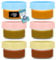 HEFTMAN Lot de 3 petits pots de petit-déjeuner avec couvercles - 100 ml - Pour boîte à déjeuner, aliments pour bébés, sauces