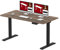 SANODESK Höhenverstellbarer Schreibtisch mit 2 starken Motoren 140x70 cm, Stabiler Elektrischer Steh-Sitz Schreibtisch, Höhenverstellung mit Memory-Funktion (schwarz+braun)