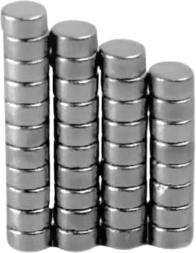 Strong Magnets Neodym Magnet - Rund 2 x 1 mm - 50 Stück - Extra stark, hält bis 100 g - Für Magnettafel, Kühlschrank, Whiteboard, Pinnwand, Büro