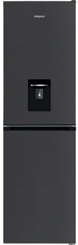 Hotpoint HPKH 1261W BR4UK 50/50 No Frost Fridge Freezer with Water Dispenser - Dark Silver