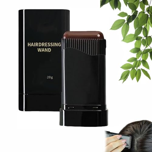 2-in-1 Waterproof Hair Color Comb & Touch-Up Stick | Sweat-Resistant Disposable Hair Dye Applicator for On-the-Go Root Coverage – Instant Hair Coloring Solution by(02#Coffee)