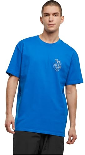 Mister Tee Herren T-Shirt 100% Baumwolle Kobaltblau 3XL