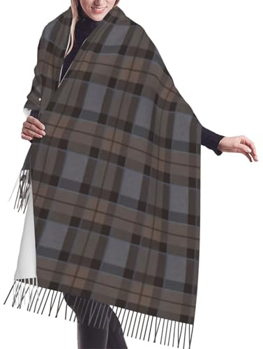 Schal Mit Quasten Outlander Tartan Fraser Tartan Damen Schultertuch Mit Fransen Autumn Schals Für Frauen, Für Hochzeit, Herren, Mädchen, 72x197cm