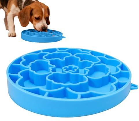 Dewireaey Schleckmatten Für Hunde - Zweiseitiger Silikon-Haustiernapf
