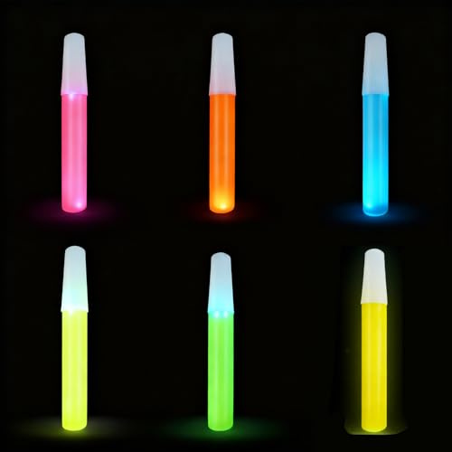 Nurila 6 Farben Fluoreszierende Farbe, Glow in the Dark Farbe 10ml, Leuchtfarben Nachtleuchtend, Leuchtfarbe für DIY-Kreationen, Halloween, Weihnachten, Schmücken, Acrylfarben Neon