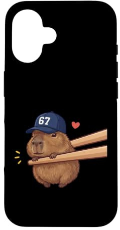 Cute Capybara Chopsticks 67 Meme 6 7 Kawaii Anime Tee Case for iPhone 16