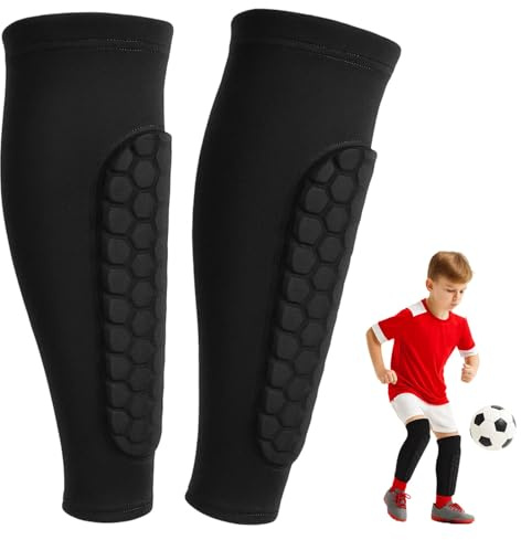 2026 Neu Schienbeinschoner, Schienbeinschoner Fussball & Ski | Atmungsaktive Shin Guards für Sport, Rutschfeste Socken Größe 7-8 (M)