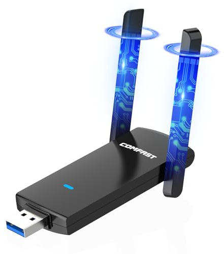 COMFAST USB WLAN Stick-WLAN Adapter 1300Mbit/s-USB 3.0 WiFi Dongle Wireless-USB Adapter-CF-924AC-B4